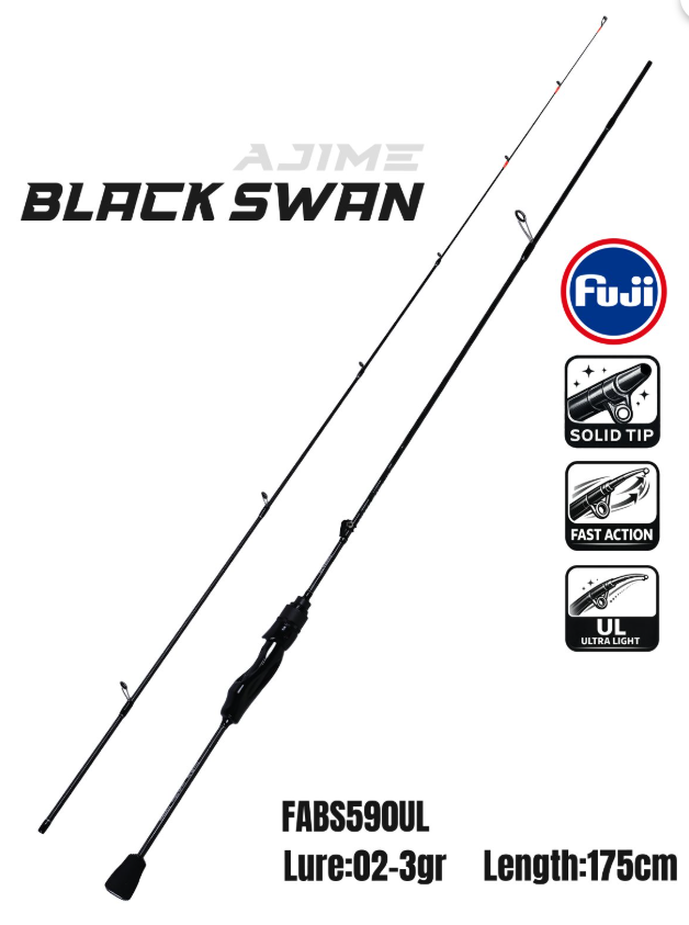 Fujin Ajime Black Swan 175cm 02-3gr Aji LRF Kamışı
